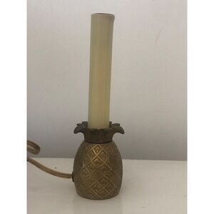 Price Products Bellmawr NJ Solid Brass Pineapple Electric Lamp Light Candlestick